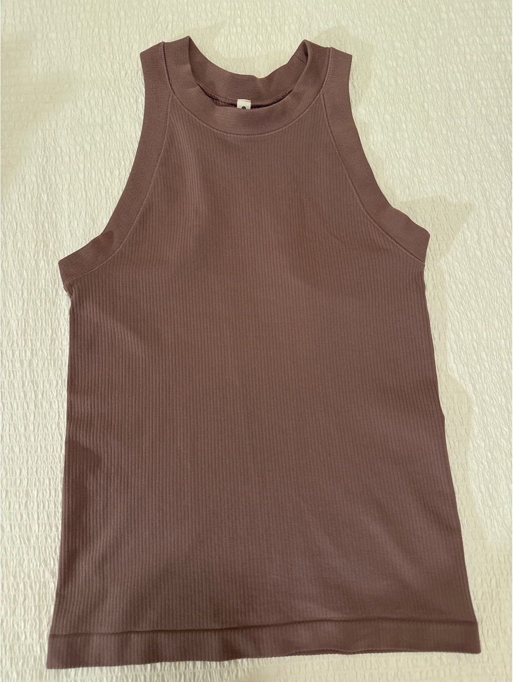 Athleta Ribbed Sleeveless Tank Top XS Mauve